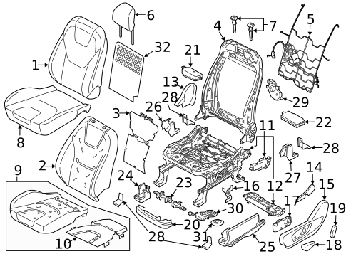 Heated Seats for 2017 Ford Edge #2