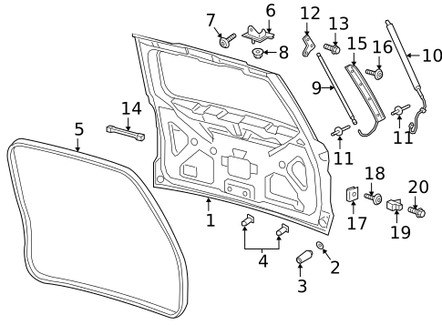Liftgate for 2018 Ford Expedition #0