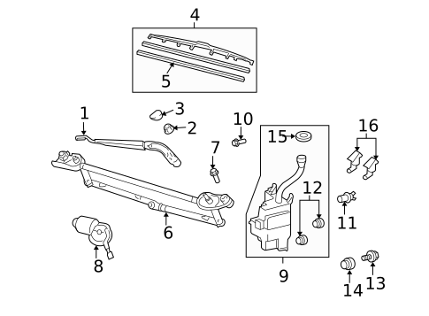 Inner Structure for 2007 Toyota Highlander #1