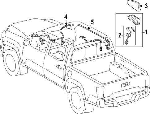 Antenna & Radio for 2024 Toyota Tacoma #1