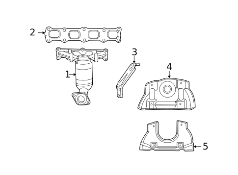 Exhaust Manifold for 2015 Jeep Compass #0