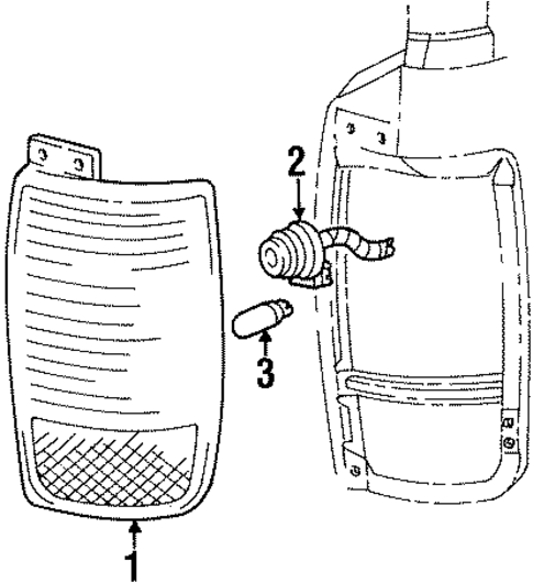 Combination Lamps for 1998 Lincoln Navigator #1