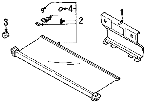 Interior Trim - Rear Body for 1991 Nissan 300ZX #2