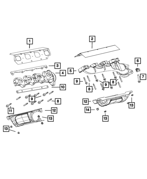 Manifolds and Vacuum Fittings for 2022 Jeep Grand Cherokee L #0