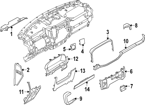 Instrument Panel Components for 2025 Ford F-150 #0