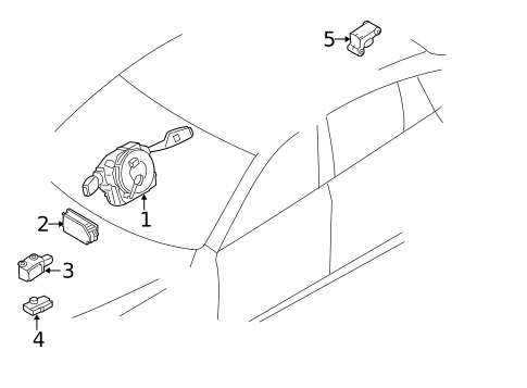 Air Bag Components for 2016 BMW 535i xDrive #1