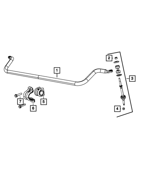 Front Stabilizer Bar for 2017 Ram 3500 #3