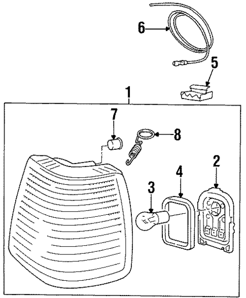 Park & Signal Lamps for 1995 Volvo 850 #0