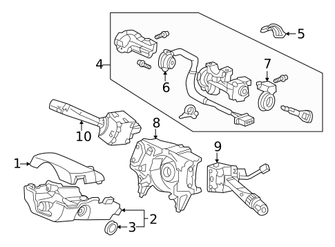 Switches for 1998 Honda Accord #1