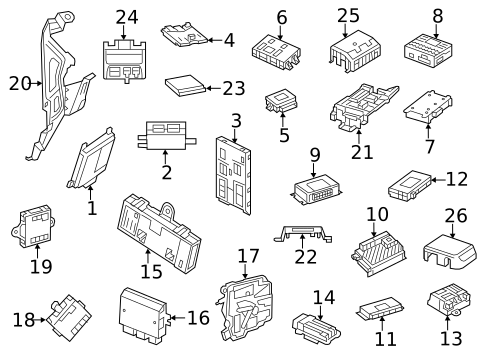 Electrical Components for 2007 Mercedes-Benz R 63 AMG® #13