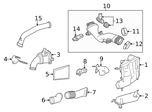 Air Intake for 2010 Mercedes-Benz GL350 #1