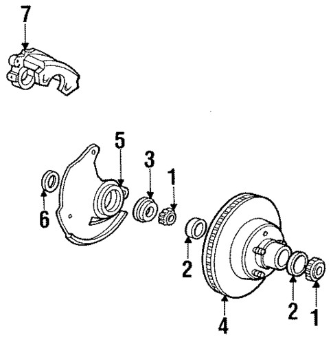 Front Brakes for 1989 Lincoln Town Car #0