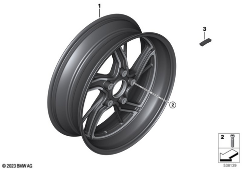 Cast Rim for 2026 BMW-Motorrad R 12 nineT #1