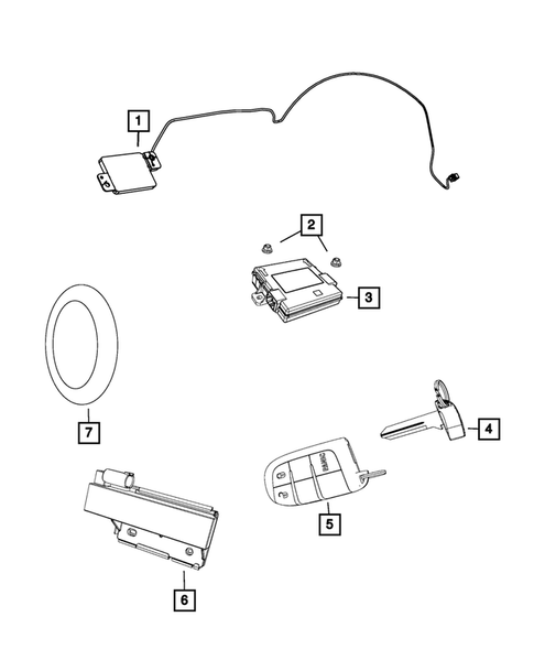 Keys, Modules and Engine Controllers for 2018 Jeep Grand Cherokee #2