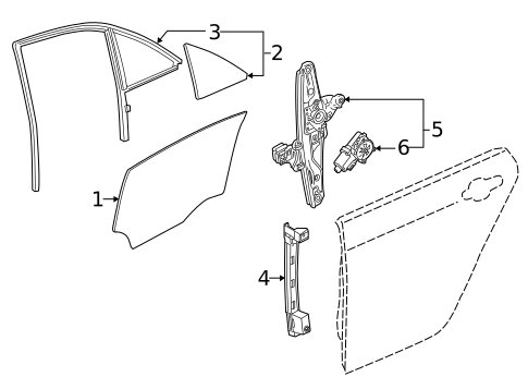 Rear Door for 2019 Cadillac CTS #0