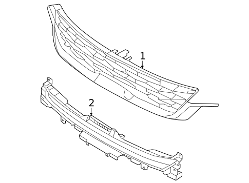 Grille for 2023 Kia Seltos #0