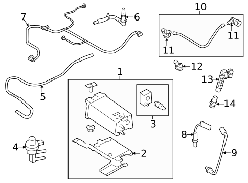 Emission Components for 2019 Ford Taurus #0