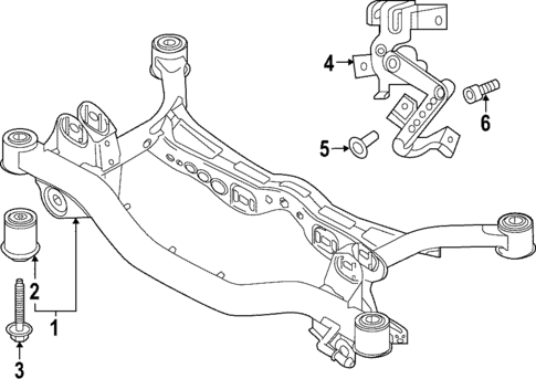 Suspension Mounting for 2025 Volkswagen Golf R #1