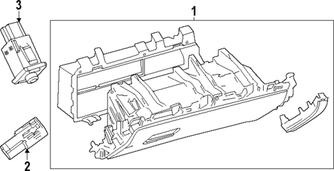 Glove Box for 2024 Toyota Crown #0