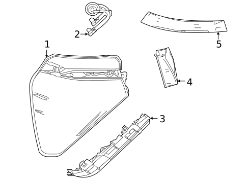 Tail Lamps for 2016 Toyota Mirai #0