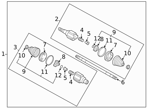 Drive Axles for 2003 Chevrolet Venture #1