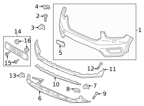Bumper & Components - Front for 2019 Volvo XC40 #2
