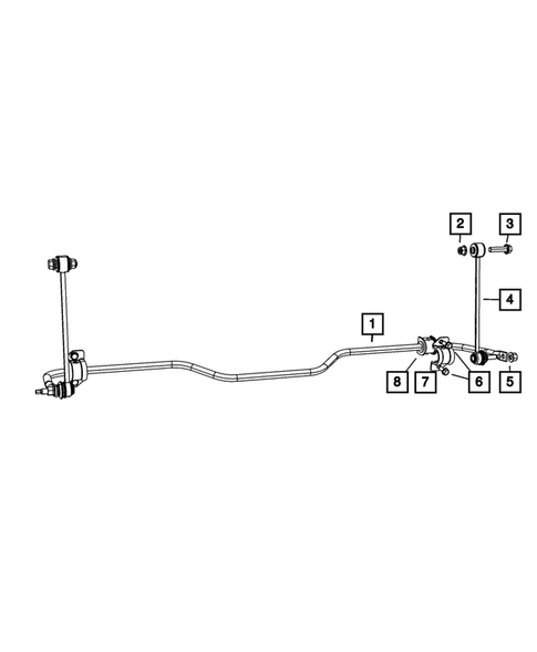 Rear Stabilizer Bar for 2009 Dodge Ram 1500 #0