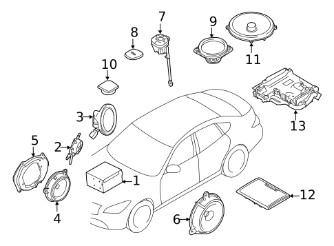 Sound System for 2011 INFINITI M56 #0