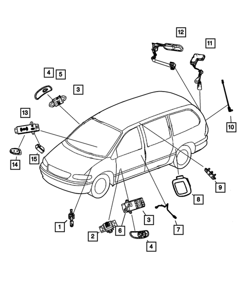 Switches for 2001 Dodge Caravan #1