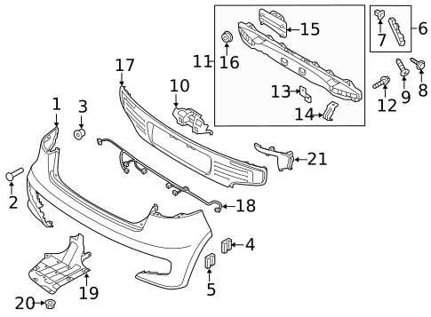 Bumper & Components - Rear for 2016 Kia Rio #0