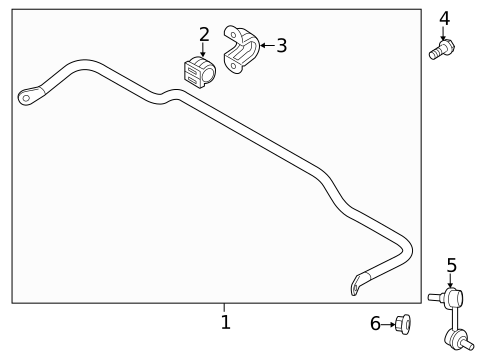 Stabilizer Bar & Components for 2023 Hyundai Santa Fe #1
