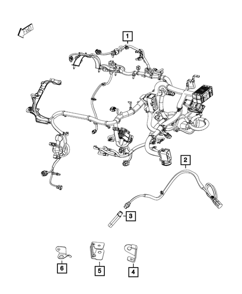 Wiring-Powertrain for 2019 Jeep Compass #0