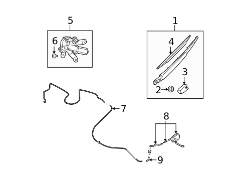 Wipers for 2008 Nissan Quest #1