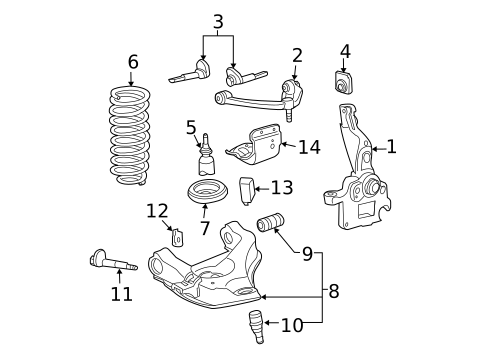 Suspension, Springs & Related Components for 1999 Ford Ranger #0