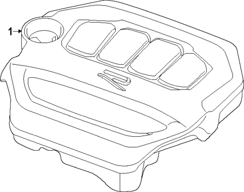 Engine Appearance Cover for 2025 Volkswagen Atlas Cross Sport #0