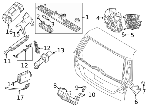 Liftgate for 2010 Volvo V70 #0