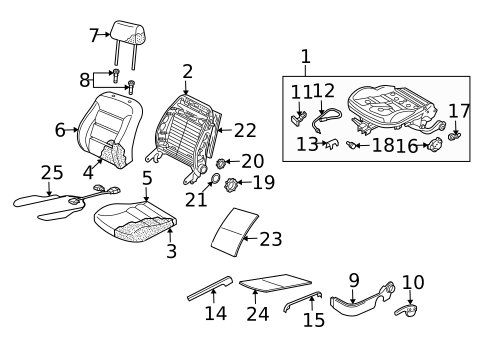 Front Seat Components for 2001 Volkswagen Jetta #0