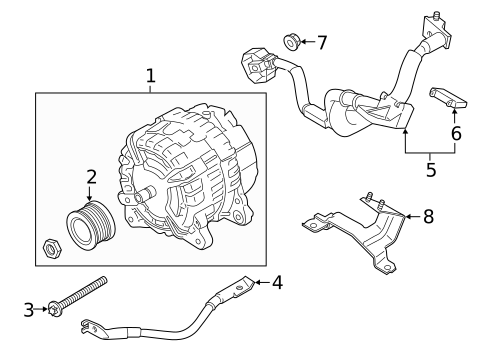 Alternator for 2014 Porsche Cayman #0