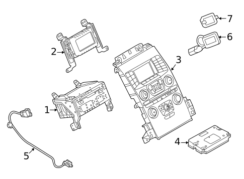 Controls for 2019 Ford Taurus #2