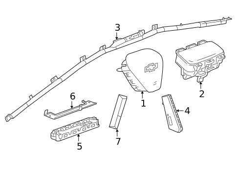 Air Bag Components for 2022 Chevrolet Bolt EUV #0