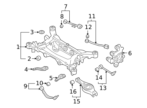 Rear Suspension for 2012 Hyundai Genesis #1
