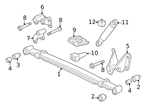 Rear Suspension for 2008 Mazda B2300 #1