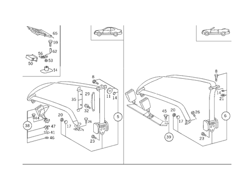 Rear Seat Safety Belt for 2002 Mercedes-Benz CLK430 #1