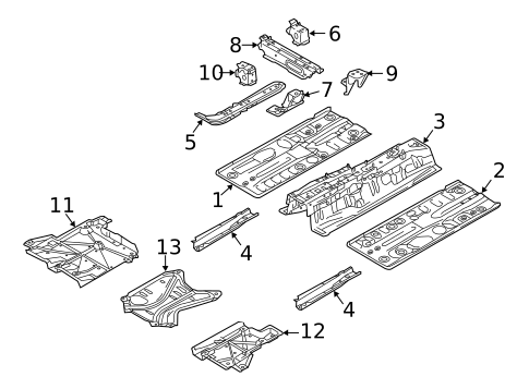 Floor & Rails for 2020 Toyota Yaris #1