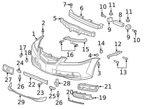 Automatic Temperature Controls for 2007 Acura TL #1