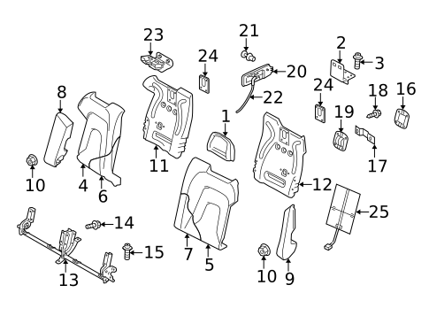 Front Seat Components for 2014 Audi RS5 #7