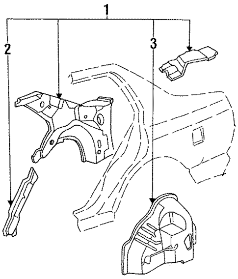 Inner Structure for 1997 Honda Accord #0