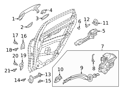 Lock & Hardware for 2018 Kia Sedona #3