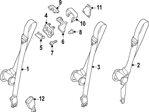 Seat Belt for 2024 Ford Transit-150 #6