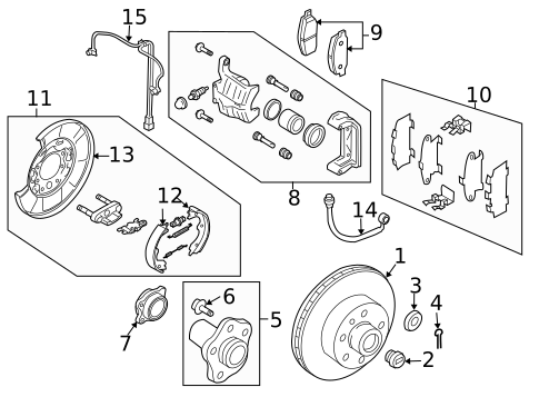 Brake Components for 2008 INFINITI FX35 #0